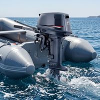 Moteur hors-bord à jet 2 temps 15 CV, moteur marin compatible avec le moteur de bateau d'origine et les pièces détachées