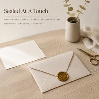 Enveloppe d'invitation de mariage vintage avec sceau de cire doré, impression personnalisée, porte-carte en papier, fournisseur de luxe en gros
