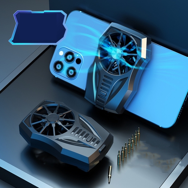 2024 Mobile Phone Radiator Game Chase Drama Cooling Radiator, Style: GT05 Wind Cool (Black)