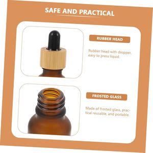 10ml-200ml Clear Amber Black Blue Green Frost Finish Glass Dropper <b>Bottles</b> for Essential Oil Face Serum & Skin Care Cream - Product Image 5