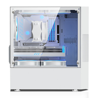 Boîtier d'ordinateur M-ATX en maille, fabrication directe d'usine, boîtier de jeu, boîtier de PC de bureau, boîtier d'ordinateur moderne en verre trempé