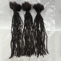 Extensions de dreadlocks au crochet naturelles et flexibles entrelacées, de 0,4 à 1 cm, de 8 à 18 pouces, en différentes couleurs, cheveux brésiliens Remy