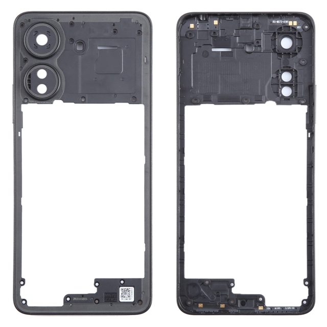 Spare Parts for Xiaomi Redmi 13C Original Middle Frame Bezel Plate (Black) Glass Cover Xiaomi Battery Cover