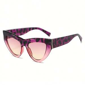 Gafas de Sol Personalizadas con Logotipo 2026, Modernas, para Hombre y Mujer, con Estampado de Leopardo Colorido, Protección UV400, Montura Grande, Estilo Ojo de Gato - Product Image 6