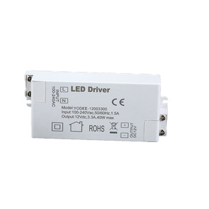 Controlador LED Yudi de 12V 40W 3.3A de Voltaje Constante para Uso en Interiores con Certificación CE RoHS - Product Image 1