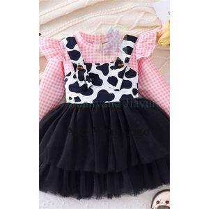 Dollaro modello età 0-4 coltello bambino festa di compleanno ragazza nero compleanno bambini bambino vestiti invernali per le ragazze - Product Image 2