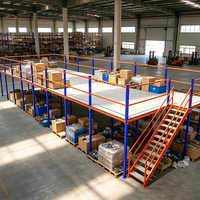 Système de rayonnage mezzanine sur mesure en acier, assemblé par boulons, plateforme de stockage pour atelier