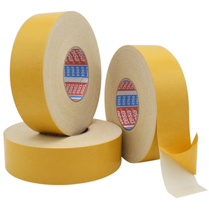 Nastro Biadesivo Originale <span class=keywords><strong>Tesa</strong></span> 4964 con Supporto in Tessuto, Adesivo in Gomma Resistente al Calore, Attivabile con Acqua per Mascheratura - Product Image 5