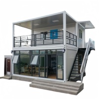 Maison conteneur modulaire préfabriquée de 20 pieds, certifiée CE, taille personnalisée, standard export, pour bureau de chantier et logement
