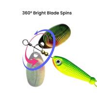 Vente en gros 7/10/14/18G Leurre de pêche au bar Spinner Bait Metal Spinner Leurre Bait Factory Leurre de pêche