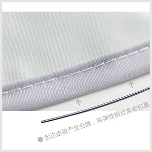 Capa de corte de pelo transpirable 3D �C capa de tinte de pelo plegable, impermeable reutilizable para cortes de pelo en casa - Product Image 6