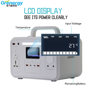 OEM/ODM Solar Battery Portable Charger Power Bank Lifepo4 Battery 700W 672Wh AC DC QC3.0 Led Power Station - Product Image 6