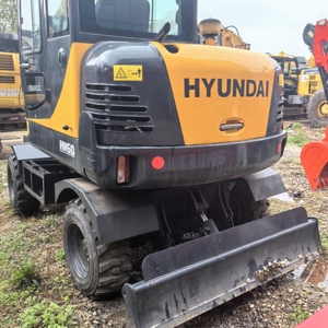 Mini-excavatrice Hyundai HW60 de 6 tonnes, équipement de construction d'occasion, modèle 2022, moteur Cummins contrôlé par PLC - Product Image 1
