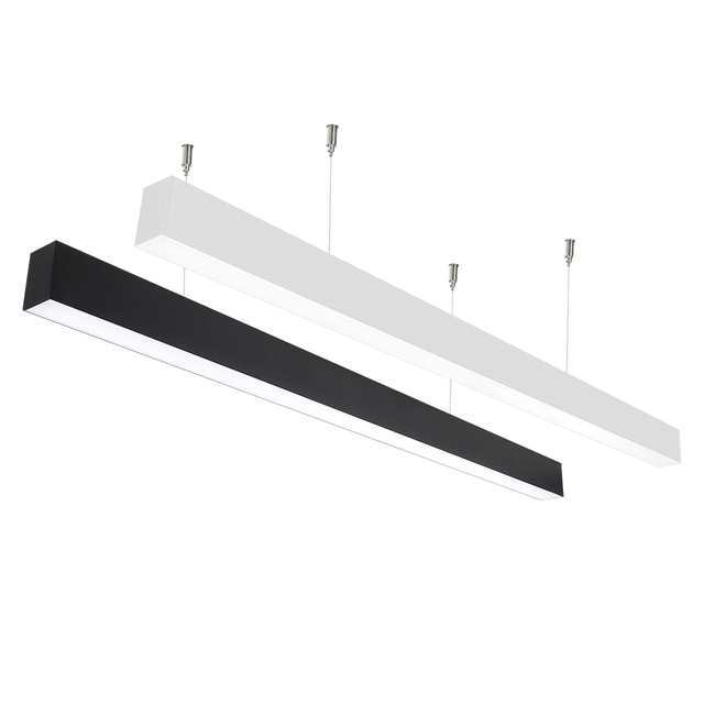 Office Pendant 1200mm 1500mm LED Light Linear Fixture 50W 40W Switchable Suspend 3CCT Switchable 3000K 4000K 6500K Light Linear