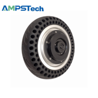 Moteur de moyeu servo AMPSTech à couple élevé 15 Nm, roue de 10 pouces 36 V CC à faible vitesse et forte charge pour robot de service