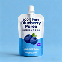 Sachets en plastique de qualité alimentaire en gros, pochettes à bec verseur en aluminium, sachets de jus haute barrière, emballage plastique personnalisé avec logo pour jus