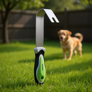 Herramienta de control de picaduras de mosquitos Fasano con mango de acero inoxidable y agarre verde para el cuidado de mascotas - Product Image 3