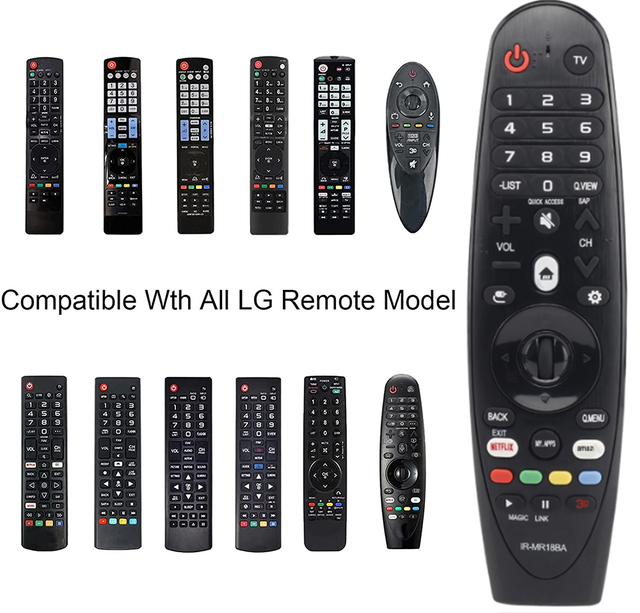 HUAYU AN-MR18BA-IR Replacement IR Smart Tv Remote Control Compatible With All Lg Tvs