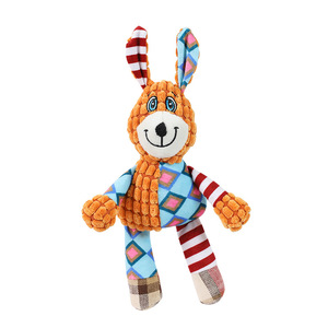 Großhandel niedlichen Tierstil quietschende interaktive Hund Kau spielzeug Saft Haustier Plüsch Hundes pielzeug Crinkle Papier keine Füllung Haustier Spielzeug für - Product Image 4