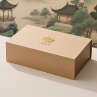 Boîte cadeau personnalisée de luxe couverture rigide magnétique en carton dur noir boîtes à fente haut de gamme doublure éponge impression de logo