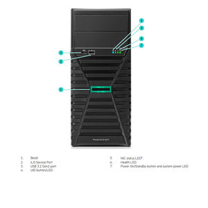 Serveur Tour HPE ProLiant ML30 Gen11 Neuf en Stock 1P Intel Xeon DDR5 pour PME/Site distant - Product Image 2