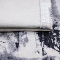 Tissu en coton imprimé avec élasthanne, tissage sergé LHT, tissus extensibles, poids moyen, élasticité moyenne, confortable et respirant
