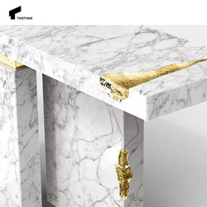 Tostone Interiors Furniture Natural Arabescato Mármol <span class=keywords><strong>blanco</strong></span> <span class=keywords><strong>Entrada</strong></span> Consola Mesa para <span class=keywords><strong>entrada</strong></span> Sala de estar Hogar Villa Decoración - Product Image 3