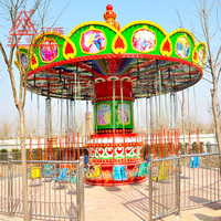 Équipement de parc d'attractions, grande montagne russe rotative de luxe pour parc extérieur, manèges en chaise volante