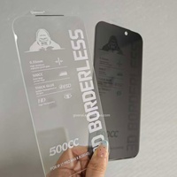 Film de protection d'écran ESD transparent antistatique 3D sans bordure en verre trempé 500cc pour iPhone 18 17 Pro Max 15 14 13