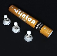 Volants de badminton Linton LT-03 en plumes naturelles de première qualité, blancs, vitesse 75-79, pour la vente en gros