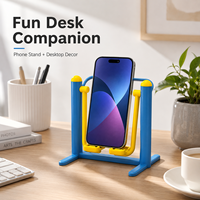 Support de téléphone créatif Mini Gym imprimé en 3D, décoration de bureau, support de téléphone paresseux mignon, équipement de fitness, support d'affichage de jouets