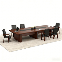 Table de conférence moderne de luxe écologique en MDF, bureau commercial haut de gamme, utilisation hôtelière et scolaire, table de réunion extensible pour 6 à 12 personnes