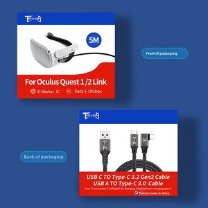 Câble USB étanche de 16 pieds à charge rapide, compatible USB-C vers USB-C, pour Meta <span class=keywords><strong>Oculus</strong></span> <span class=keywords><strong>Quest</strong></span> <span class=keywords><strong>2</strong></span> VR <span class=keywords><strong>Link</strong></span> Cable - Product Image 3