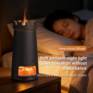 Difusor de Aroma con Efecto de Llama Realista, Diseño de <span class=keywords><strong>Faro</strong></span>, Humidificador de Aceites Esenciales Portátil para Oficina, Dormitorio, <span class=keywords><strong>Spa</strong></span>, <span class=keywords><strong>Hotel</strong></span> y Hogar - Product Image 4