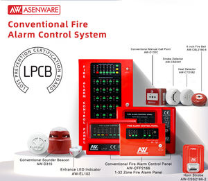 Panel de Sistema de Alarma Contra Incendios Convencional para el Hogar, Versión Francesa, de 2 Cables y 12 Zonas - Product Image 4