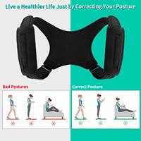 Correcteur de posture réglable pour hommes et femmes, soutien dorsal, correcteur de posture assise, ceinture pour le haut du dos et la cyphose