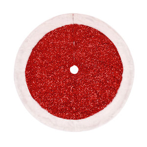 New cross-border Christmas tree skirt, plush <b>sequined</b> <b>fabric</b> Christmas tree base apron decoration, Christmas tree skirt. - Product Image 5