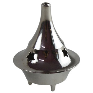 Soporte de incienso con diseño de acabado de color plateado, soporte de incienso de latón con diseño de Metal de calidad estándar - Product Image 4