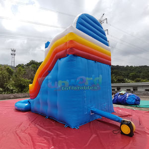 Equipo de Juegos para Exteriores, Tobogán Acuático Inflable Comercial de Tres Carriles con Piscina Integrada - Product Image 5