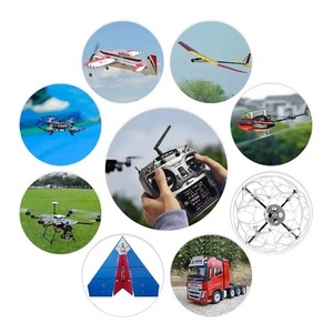 Émetteur RadioLink <span class=keywords><strong>AT9S</strong></span> <span class=keywords><strong>Pro</strong></span> 10C/12 canaux gris Radio Ardupilot Accélérateur gauche avec récepteur R9DS Contrôleur 2,4 GHz pour drone - Product Image 5