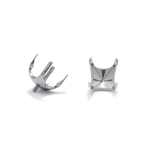 Titanium Zircon Claw Setting Base Round Meander Pattern DIY Jewelry Findings 3mm 4mm 5mm 6mm 7mm 8mm 2mm 2.5mm 4.3mm 5.3mm 6.3mm - Product Image 5