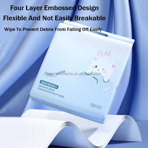 Toptan yüksek kalite 4Ply yüz gliserin krem doku kağıt yumuşak asılı çanta doku ev seyahat spor için - Product Image 5