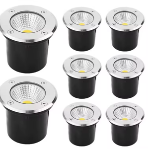 Lumière <span class=keywords><strong>LED</strong></span> étanche souterraine 5W 7W 10W <span class=keywords><strong>IP67</strong></span>, éclairage encastré pour jardin, chemin, <span class=keywords><strong>extérieur</strong></span>, COB, encastré au sol, 110V 220V DC12V - Product Image 1