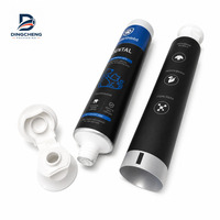 Tube souple en aluminium et plastique recyclable de 50g-120g pour emballage de dentifrice, personnalisable en gros avec impression de logo OEM