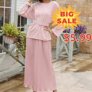 Robes pour femmes musulmanes Loriya Clearance, très demandées pour <span class=keywords><strong>l</strong></span>'Aïd, ensemble Abaya 2 pièces, vêtements musulmans traditionnels, Abaya pour femmes 2025 - Product Image 1