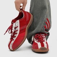 Chaussures pour hommes, nouvelles arrivées d'automne, baskets décontractées rétro respirantes en PU à lacets, ventilation, tendance, polyvalentes