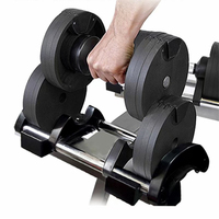 Équipement de musculation, haltères réglables de 2 à 20 kg (45 lb)