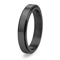 Bague anti-stress virale TikTok en acier inoxydable, étanche, inaltérable, hypoallergénique, avec spinner, cadeau de fête, vente en gros
