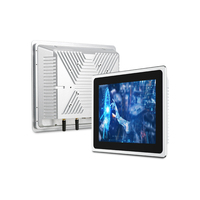 Moniteur industriel avec écran tactile capacitif HMI LCD de 12 pouces, 12-36V CC, boîtier métallique IP65 intégré