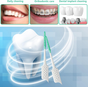 OEM <span class=keywords><strong>Cure</strong></span>-dents en silicone souple, fil dentaire interdentaire pour le nettoyage des espaces interdentaires et des appareils orthodontiques, <span class=keywords><strong>cure</strong></span>-dents dentaires pour usage domestique - Product Image 6